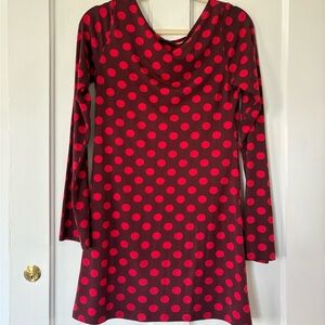 Ratboi Boatneck Dress Scarlet Dot
